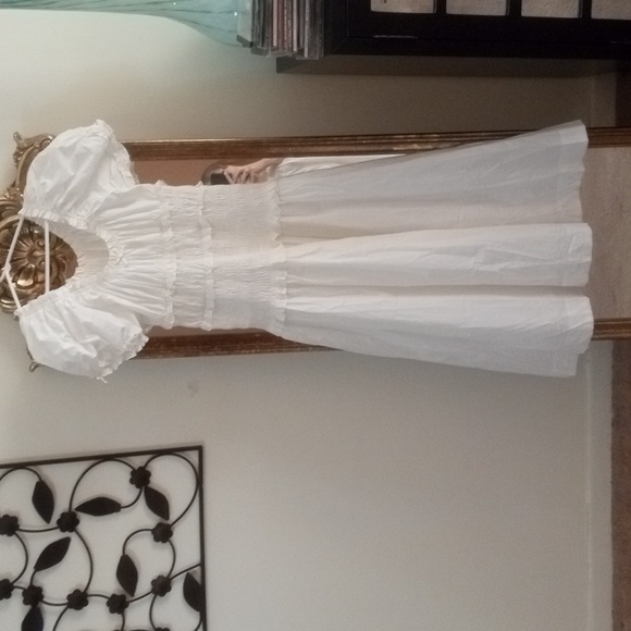 White Midi Dress - Picture 2 of 8